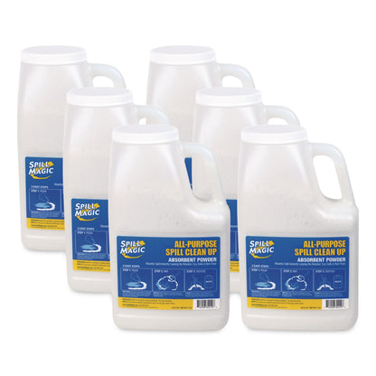 Spill Magic™ Non-Toxic Spill Pick-Up, 3 lbs Bottle, 6/Carton (FAOSM202DBCT)