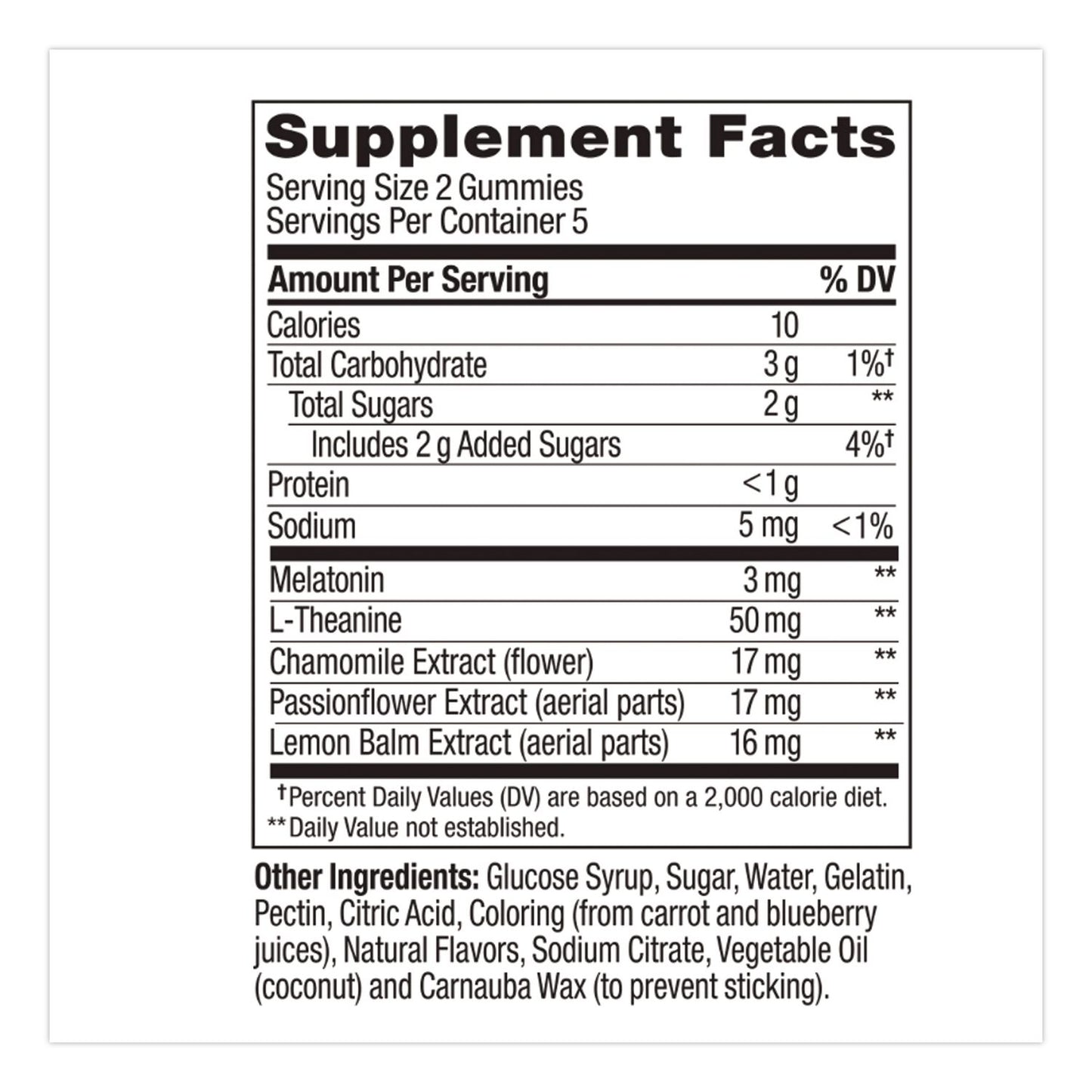 OLLY® Sleep Gummy, Blackberry Zen, 10/Pack (LIL1517)