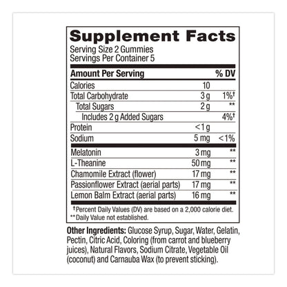 OLLY® Sleep Gummy, Blackberry Zen, 10/Pack (LIL1517)