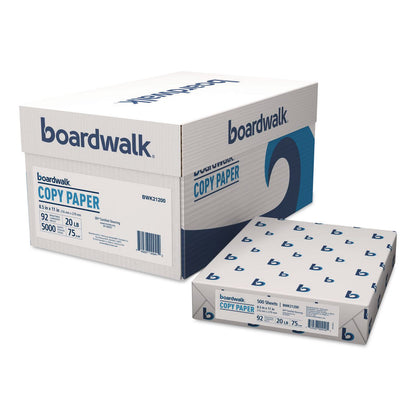 Boardwalk® Copy Paper, 92 Bright, 20 lb Bond Weight, 8.5 x 11, White, 500 Sheets/Ream, 10 Reams/Carton (BWK21200)