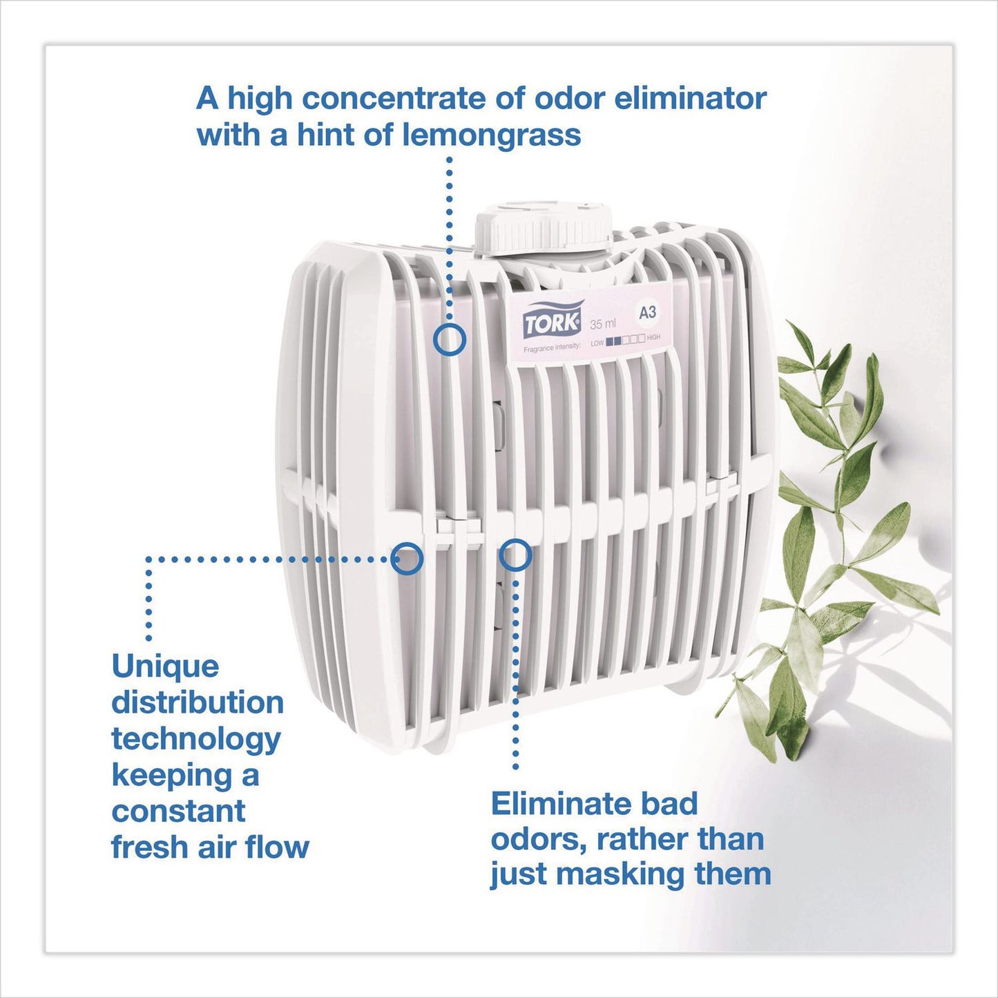 Tork® Constant Air Freshener Refill, Breeze, 32 mL, 6/Carton (TRK257020)