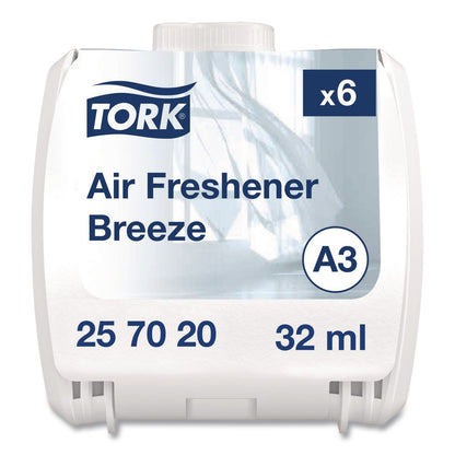 Tork® Constant Air Freshener Refill, Breeze, 32 mL, 6/Carton (TRK257020)