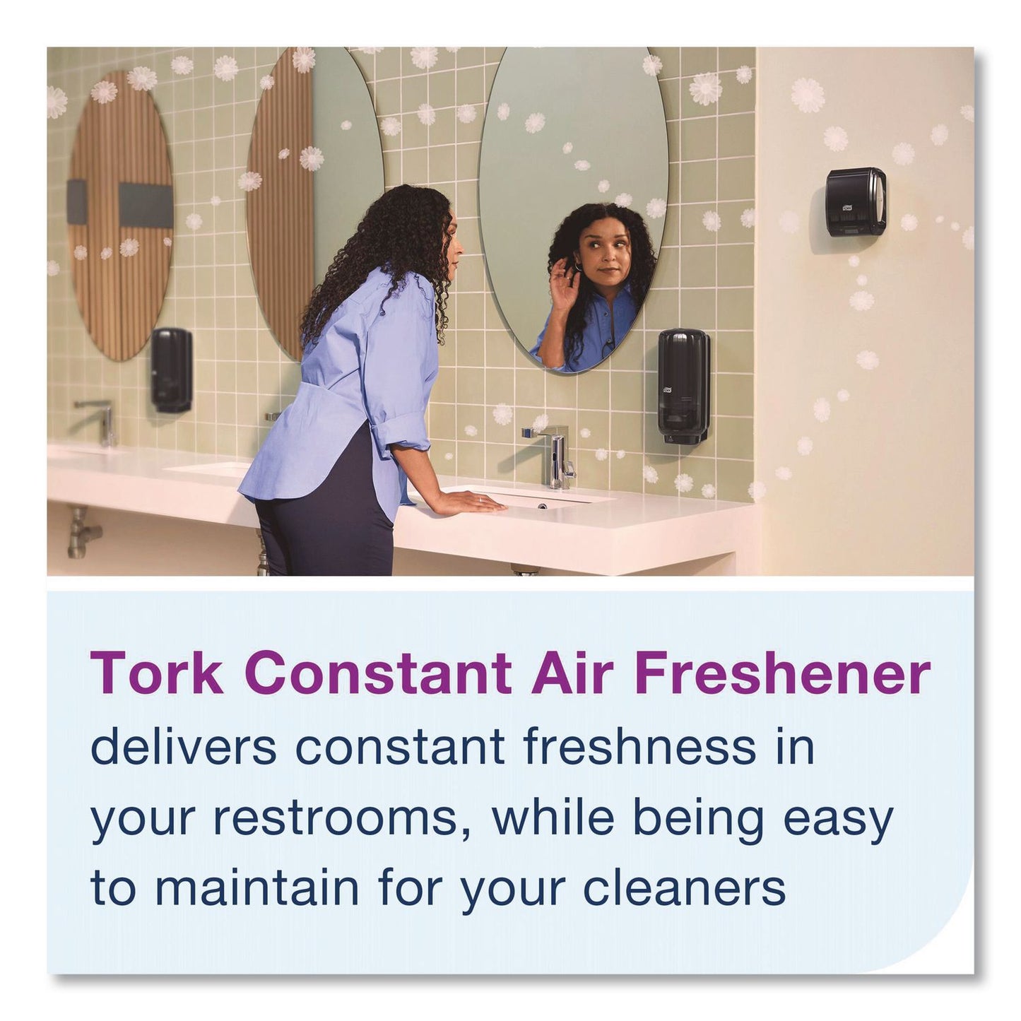 Tork® Constant Air Freshener Dispenser, 3.93 x, 4.72 x 5.98, Black, 6/Carton (TRK256023)