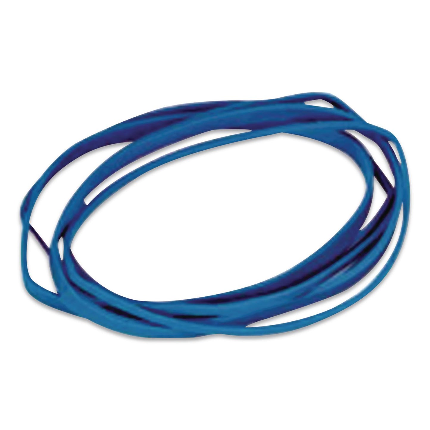 Alliance® Antimicrobial Non-Latex Rubber Bands, Assorted Sizes, Cyan Blue, 250/Box (ALL42549)