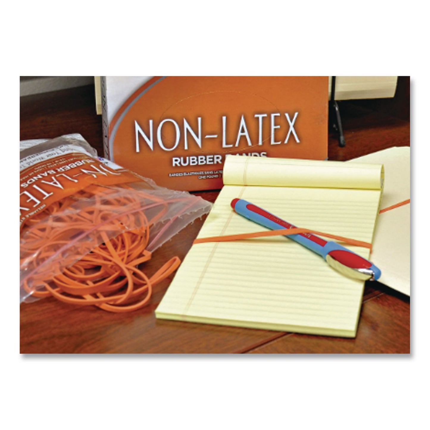 Alliance® Non-Latex Rubber Bands, Size 117B, Orange, 63/Pack (ALL37178)