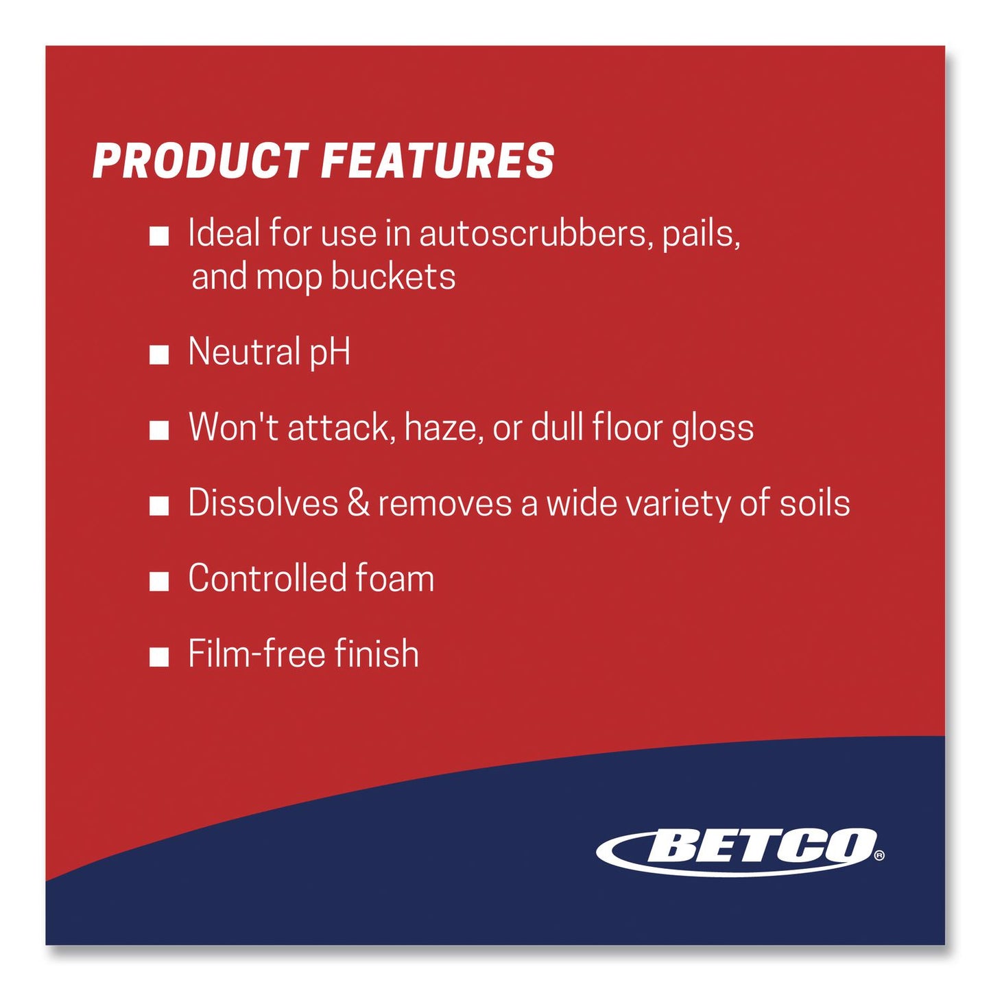 Betco® pH7 Floor Cleaner, Lemon Scent, 1 gal Bottle (BET1380400EA)