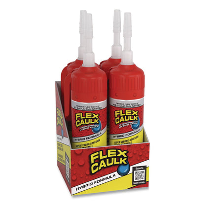 Flex Seal Products® Flex Caulk Hi-Performance Hybrid Caulk, 3 oz Aerosol Can, Dries Clear, 4/Carton (FSGCFSCLRR100)