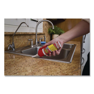 Flex Seal Products® Flex Caulk Hi-Performance Hybrid Caulk, 3 oz Aerosol Can, Dries Clear, 4/Carton (FSGCFSCLRR100)