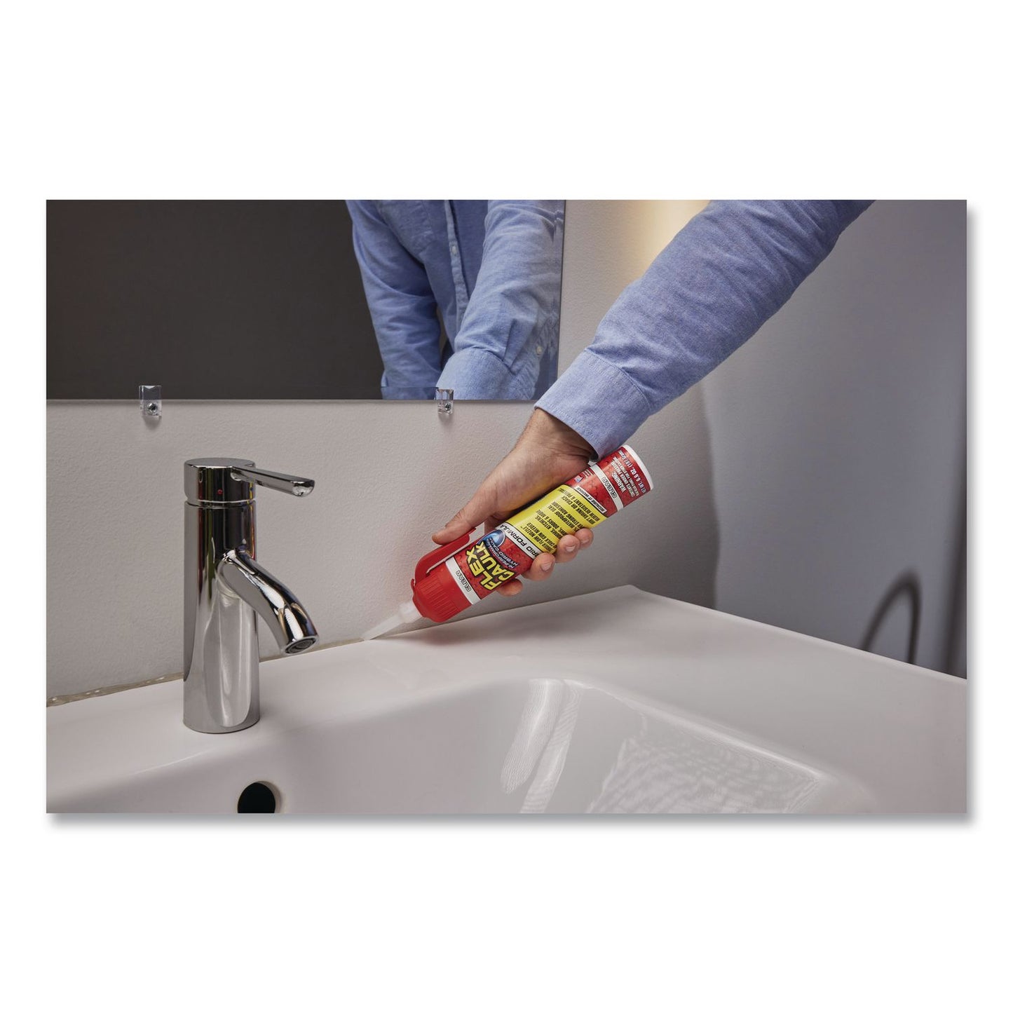 Flex Seal Products® Flex Caulk Hi-Performance Hybrid Caulk, 6.6 oz Aerosol Can, Dries Clear, 4/Carton (FSGCFSCLRR675)