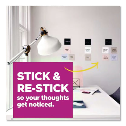 Post-it® Notes Super Sticky Pads in Simply Serene Colors, 3 x 3, 90 Sheets/Pad, 5 Pads/Pack (MMM7100262826)