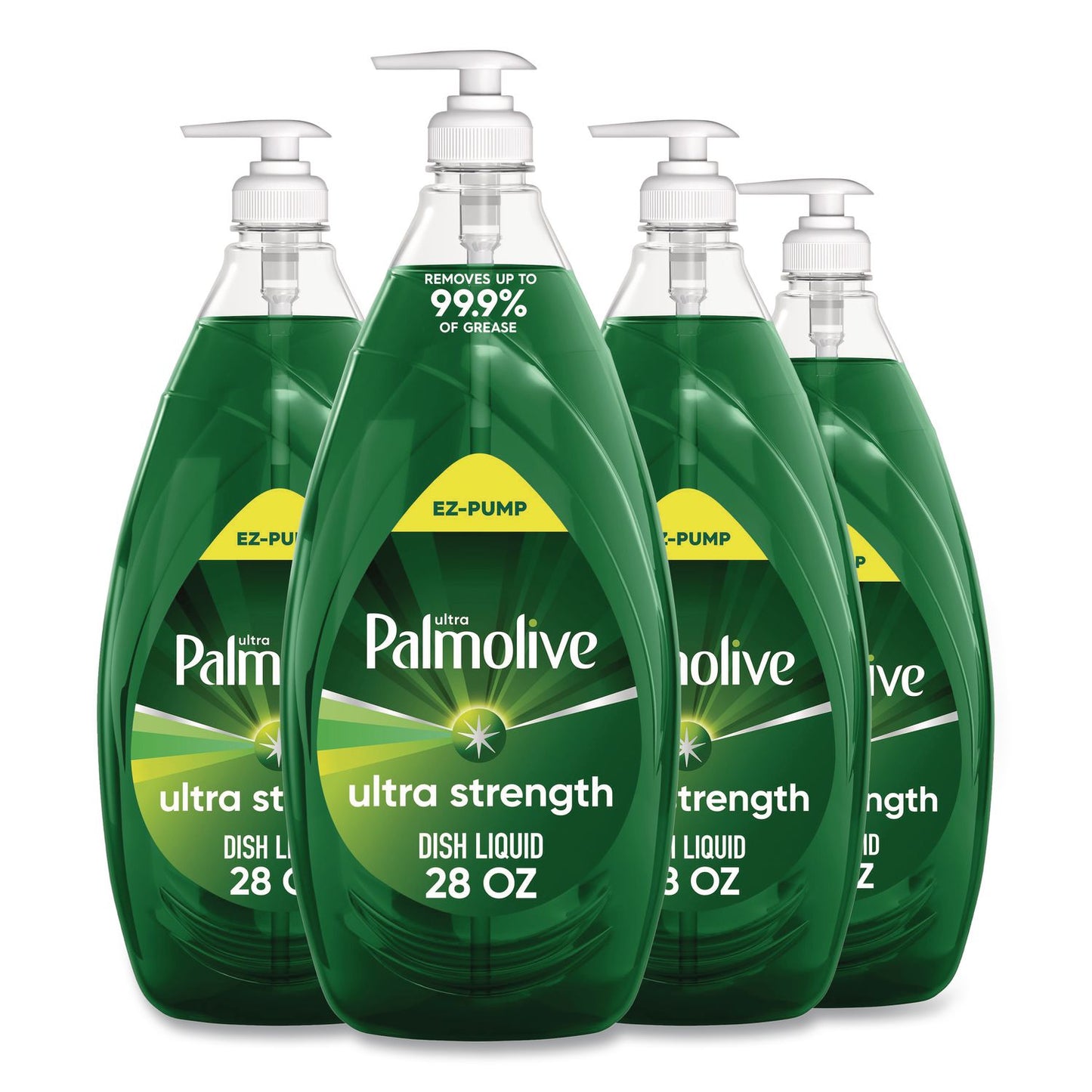 Ultra Palmolive® Dishwashing Liquid, Ultra Strength, Fresh Scent, 28 oz Bottle, 4/Carton (CPC61054595CT)