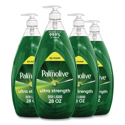 Ultra Palmolive® Dishwashing Liquid, Ultra Strength, Fresh Scent, 28 oz Bottle, 4/Carton (CPC61054595CT)