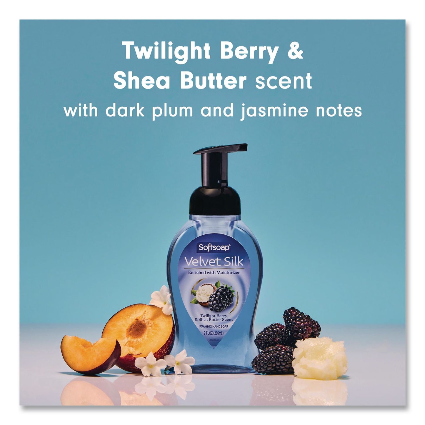 Softsoap® Velvet Silk Foaming Liquid Hand Soap, Twilight Berry and Shea Butter, 9 oz, 6/Carton (CPC61052556CT)