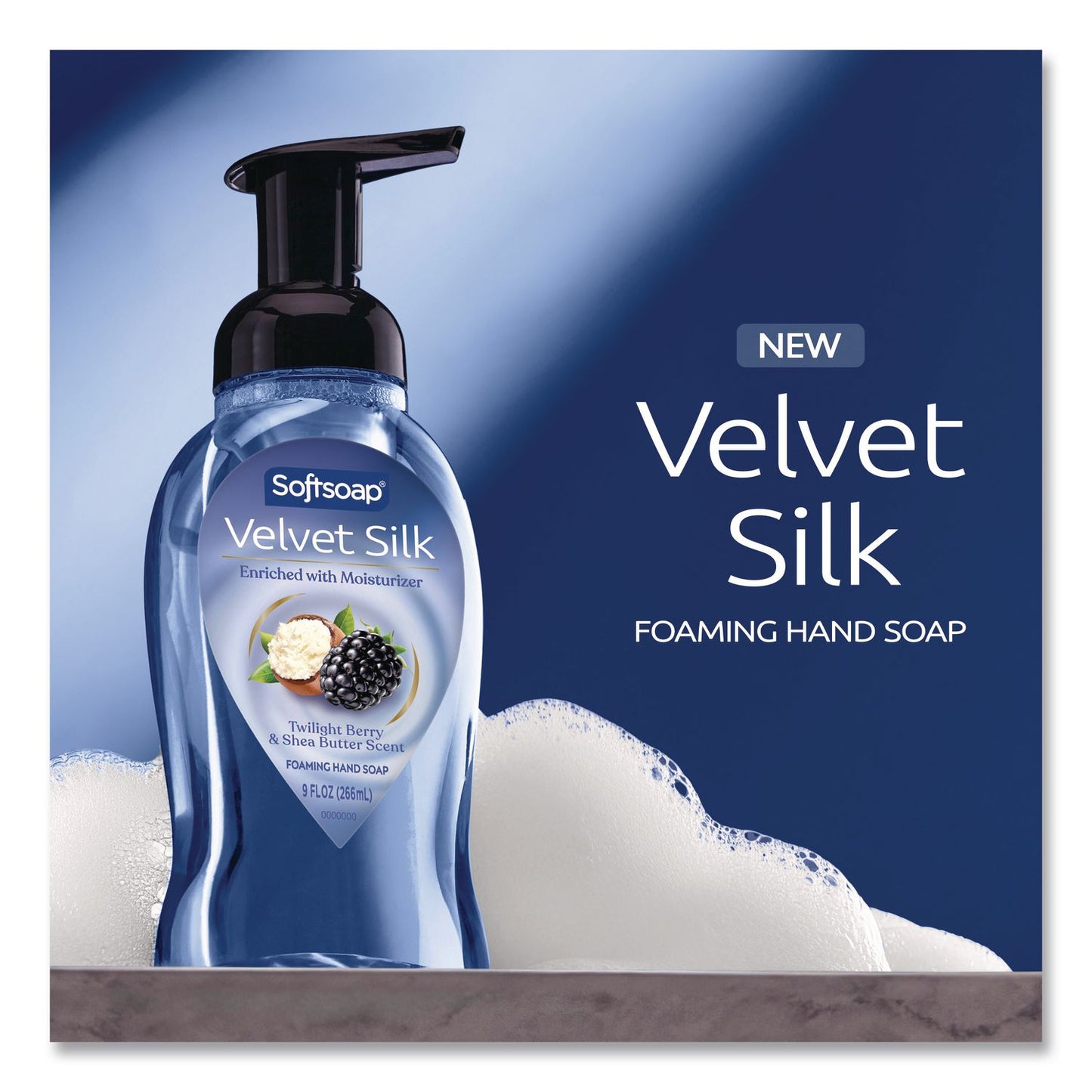 Softsoap® Velvet Silk Foaming Liquid Hand Soap, Twilight Berry and Shea Butter, 9 oz, 6/Carton (CPC61052556CT)