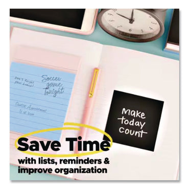 Post-it® Notes Super Sticky Pads in Simply Serene Colors, Unruled, 3 x 3, (2) Pads of 45 Sheets, (1) Pad of 35 Sheets, 3 Pads/Pack (MMM7100332298)