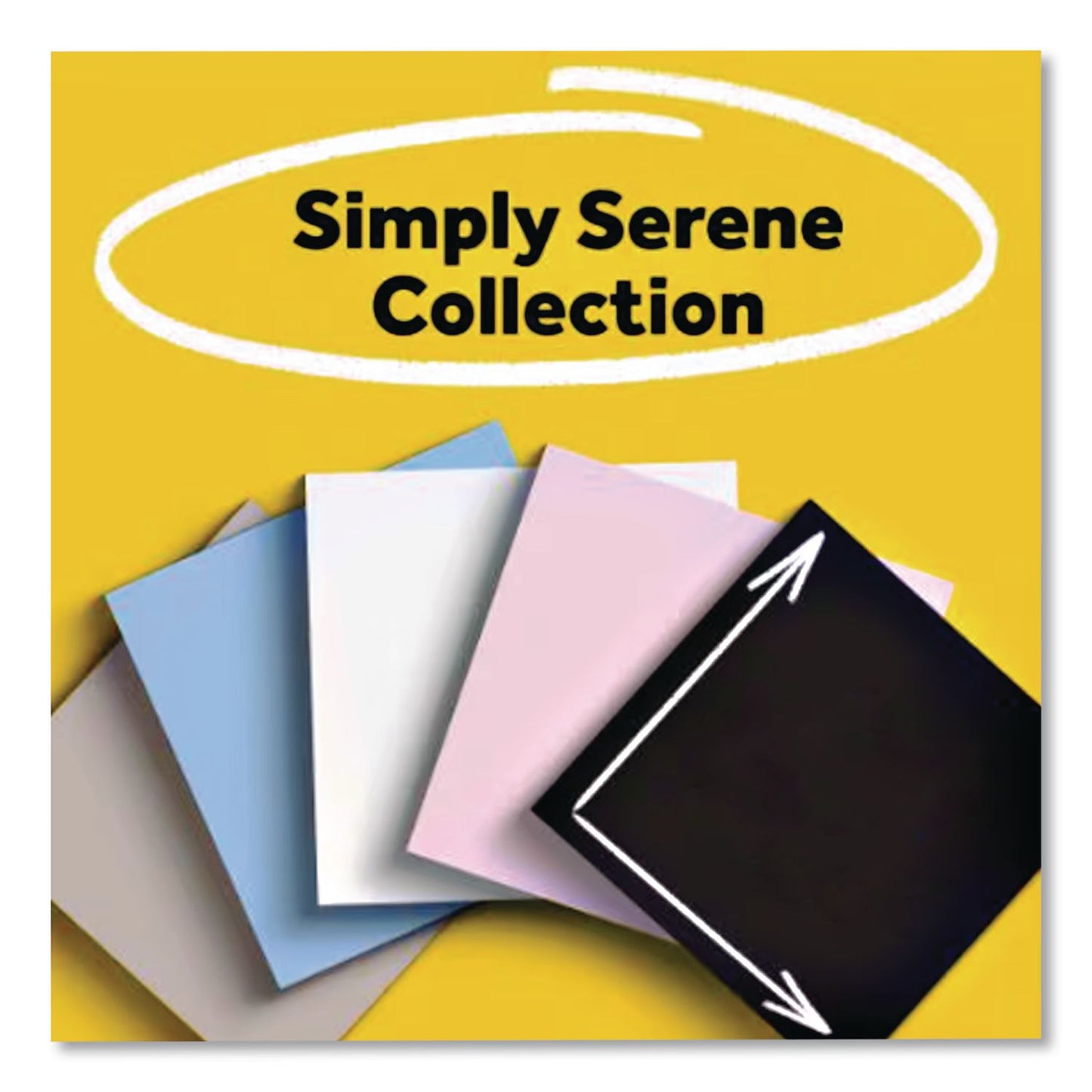 Post-it® Notes Super Sticky Pads in Simply Serene Colors, Note Ruled, 4 x 4, 90 Sheets/Pad, 4 Pads/Pack (MMM7100383487)