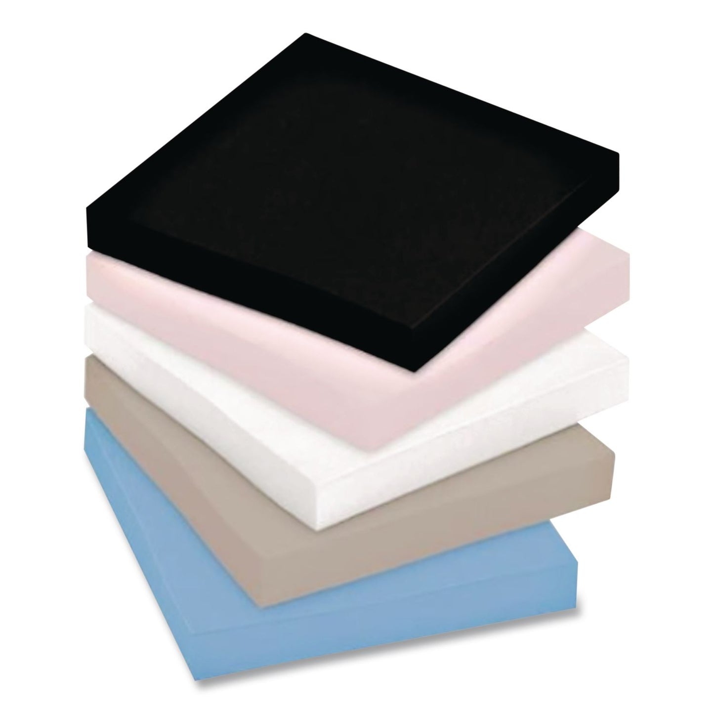 Post-it® Notes Super Sticky Pads in Simply Serene Colors, Note Ruled, 4 x 4, 90 Sheets/Pad, 4 Pads/Pack (MMM7100383487)