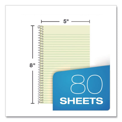 Oxford® One-Subject Notebook, Narrow Rule, Gray Cover, (80) 8 x 5 Sheets (OXF25401R)