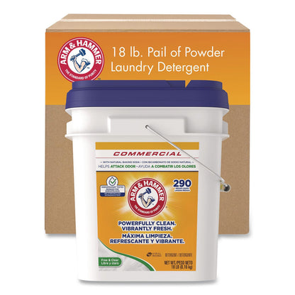 Arm & Hammer Free and Clear Powder Laundry Detergent, 18 lb Pail (CDC3320040002)