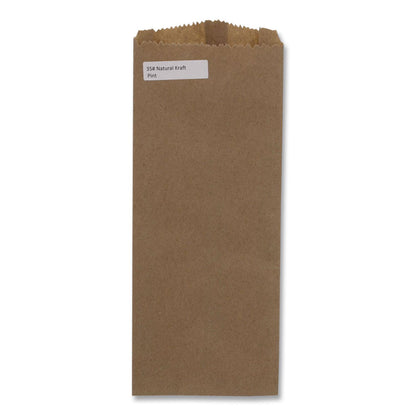 Ross & Wallace Paper Products Grocery Paper Bags, Merchandise Size, 35# Basis Weight, 4 x 2.5 x 11.5, Brown, 500/Bundle (BAG20331500)