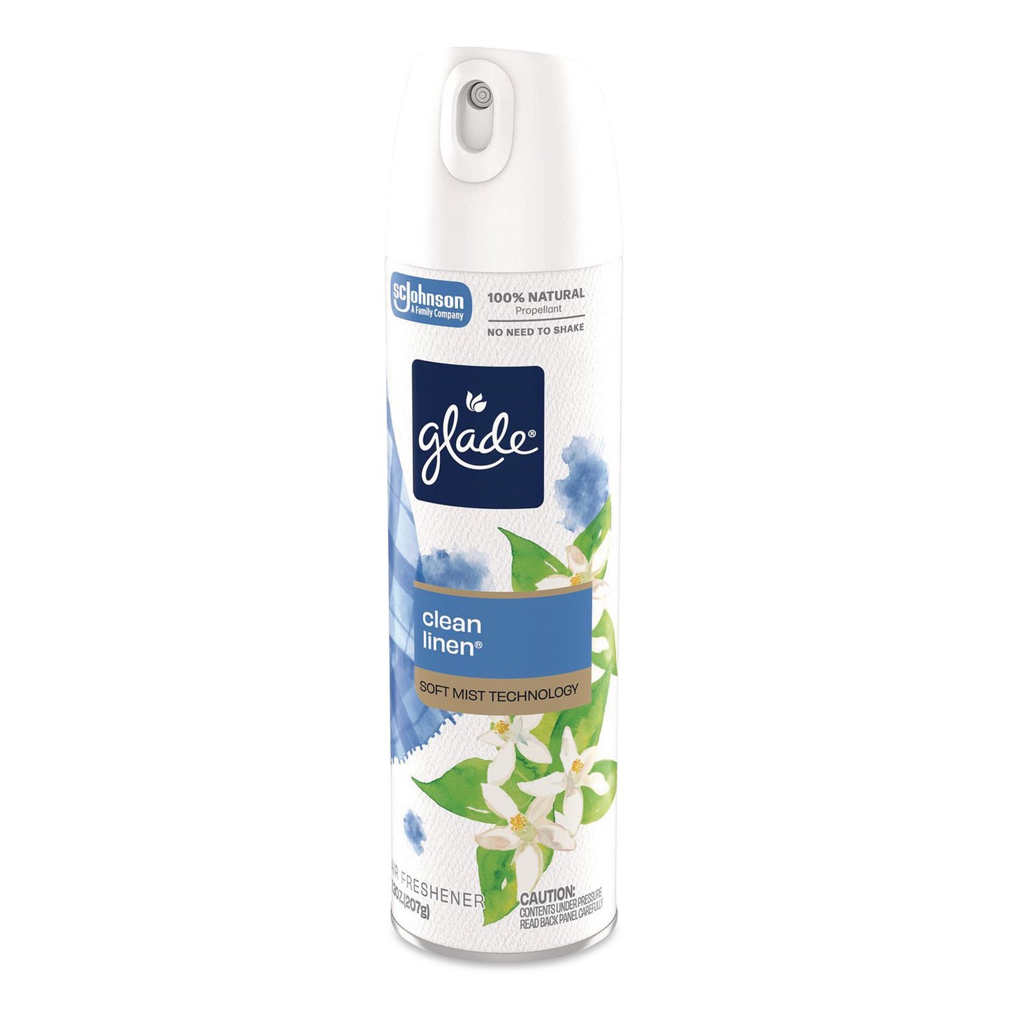 Glade® Air Freshener, Clean Linen, 13.8 oz Aerosol Spray, 3/Pack (SJN391465)