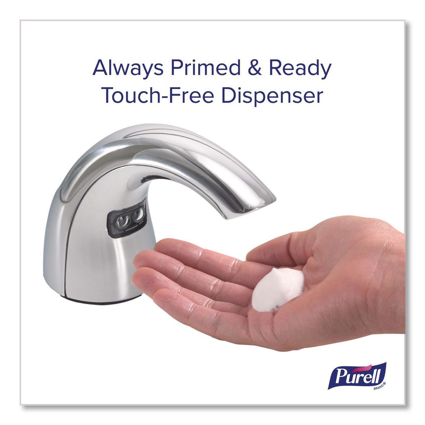 PURELL® CX10 Counter Mount Soap Dispenser with Metal Spout Fixture, 2,000 mL, 2.28 x 5.82 x 4.04, Chrome (GOJ894001)