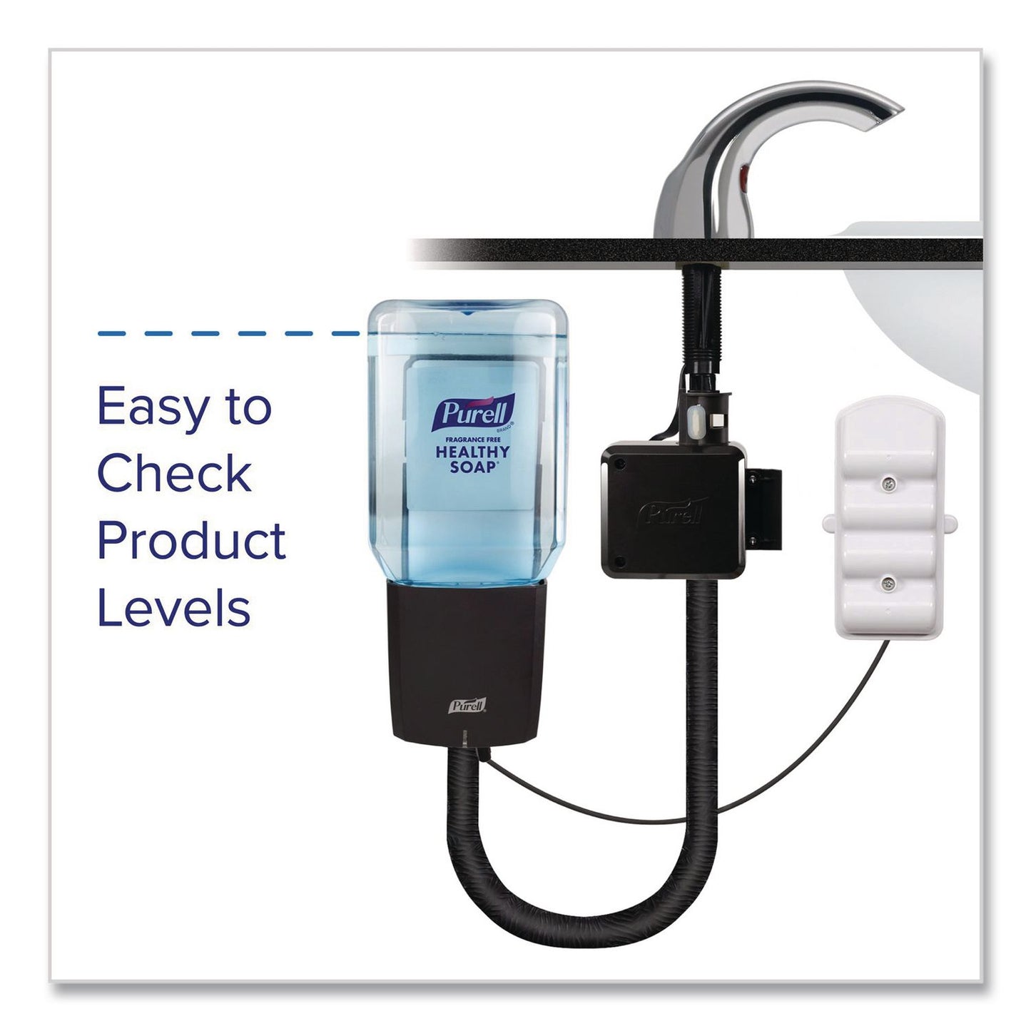 PURELL® CX10 Counter Mount Soap Dispenser, 2000 mL, 2.28 x 5.82 x 4.04, Chrome (GOJ892001)