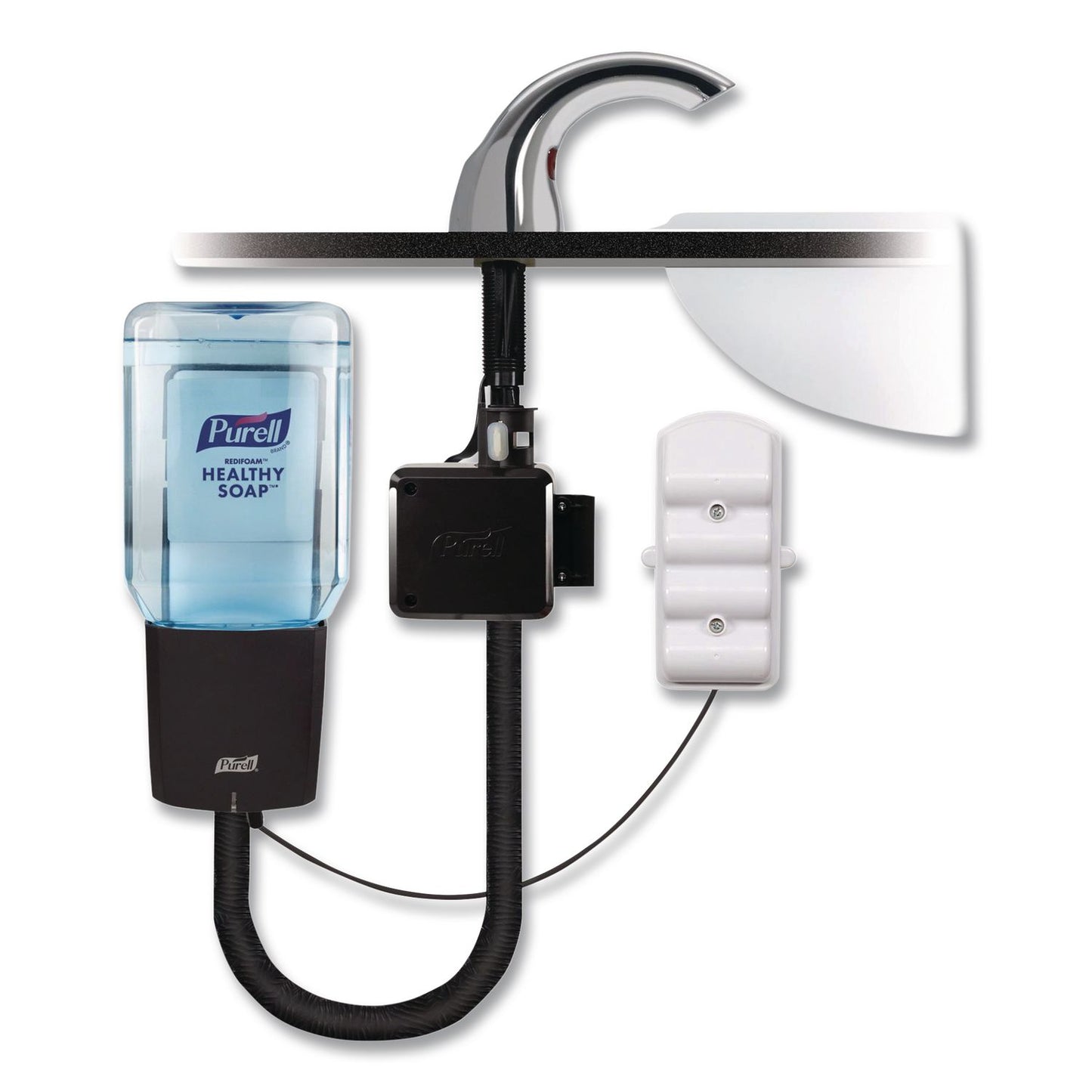 PURELL® CX10 Counter Mount Soap Dispenser, 2000 mL, 2.28 x 5.82 x 4.04, Chrome (GOJ892001)