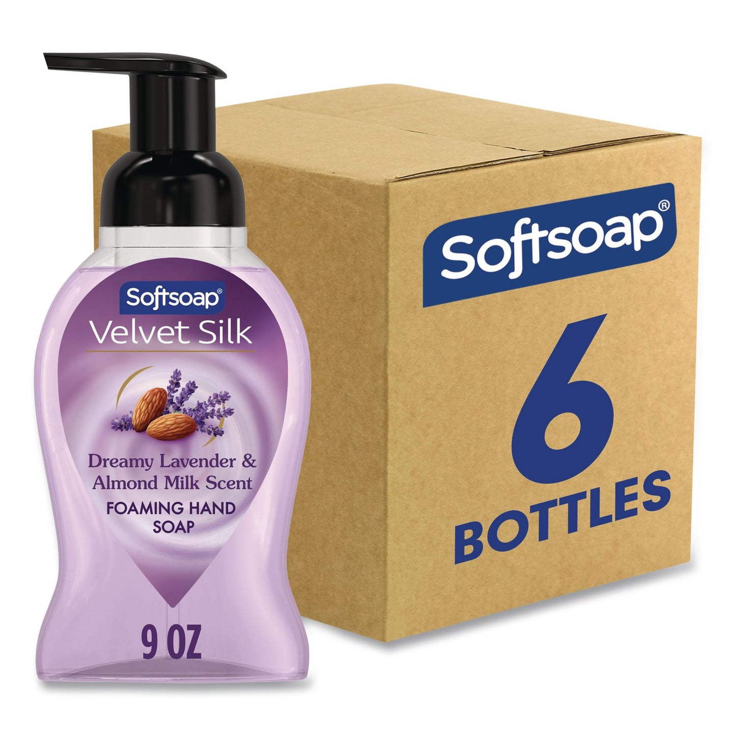 Softsoap® Liquid Hand Soap Foam, Dreamy Lavender and Almond Milk, 9 oz, 6/Carton (CPC61052503CT)