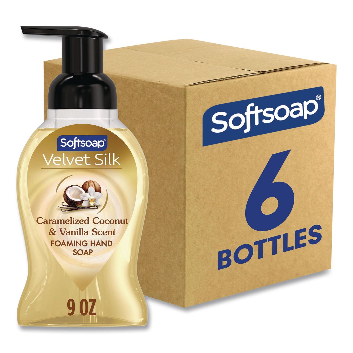 Softsoap® Liquid Hand Soap Foam, Coconut, 9 oz, 6/Carton (CPC61052504CT)