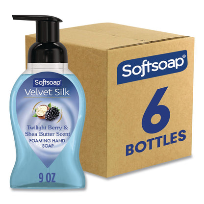 Softsoap® Velvet Silk Foaming Liquid Hand Soap, Twilight Berry and Shea Butter, 9 oz, 6/Carton (CPC61052556CT)