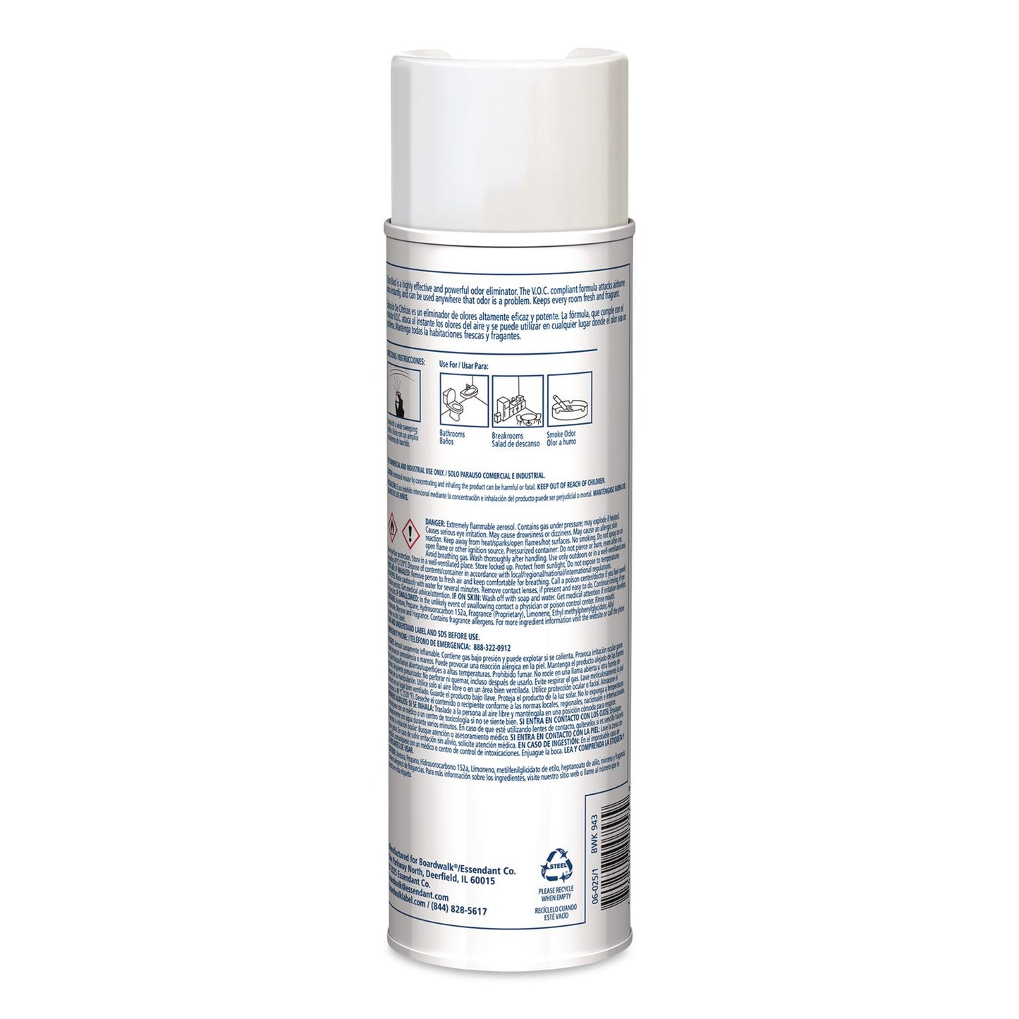 Boardwalk® Aerosol Air Freshener, Citrus, 10 oz Aerosol Spray, 6/Carton (BWK943)