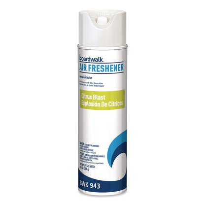 Boardwalk® Aerosol Air Freshener, Citrus, 10 oz Aerosol Spray, 6/Carton (BWK943)