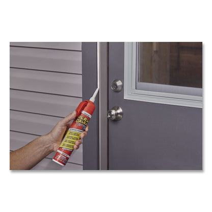 Flex Seal Products® Flex Caulk Hi-Performance Hybrid Caulk, 9 oz Aerosol Can, Dries White, 4/Carton (FSGCFSWHTR675)