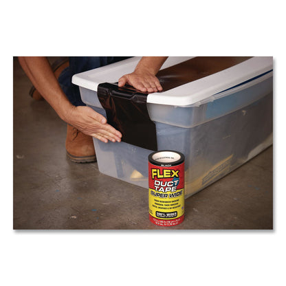 Flex Seal Products® Flex Super Wide Duct Tape, 4" Core, 39 mil Thick, 7.5" x 20 ft, Black, 3/Carton (FSGDTBLKR7520)