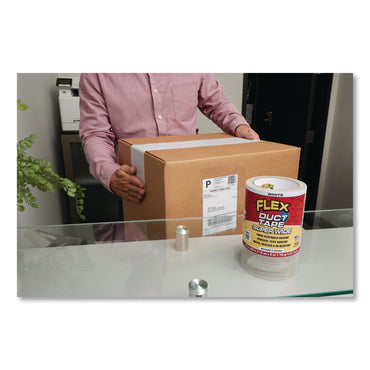 Flex Seal Products® Flex Super Wide Duct Tape, 4" Core, 39 mil Thick, 4.6" x 20 ft, White, 6/Carton (FSGDTWHTR4620)