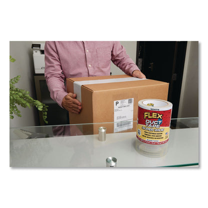Flex Seal Products® Flex Super Wide Duct Tape, 4" Core, 39 mil Thick, 4.6" x 20 ft, White, 6/Carton (FSGDTWHTR4620)