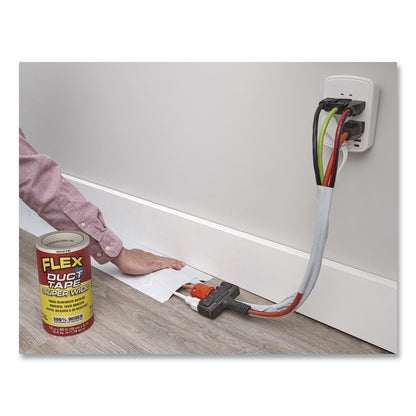 Flex Seal Products® Flex Super Wide Duct Tape, 4" Core, 39 mil Thick, 7.5" x 20 ft, White, 3/Carton (FSGDTWHTR7520)