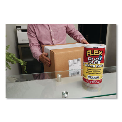 Flex Seal Products® Flex Super Wide Duct Tape, 4" Core, 39 mil Thick, 7.5" x 20 ft, White, 3/Carton (FSGDTWHTR7520)
