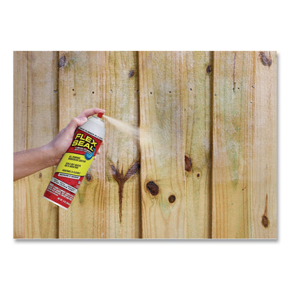 Flex Seal Products® Flex Seal Liquid Rubber Sealant Coating Aerosol, 2 oz Aerosol Can, Dries Clear, 12/Carton (FSGFSCLRMINI)