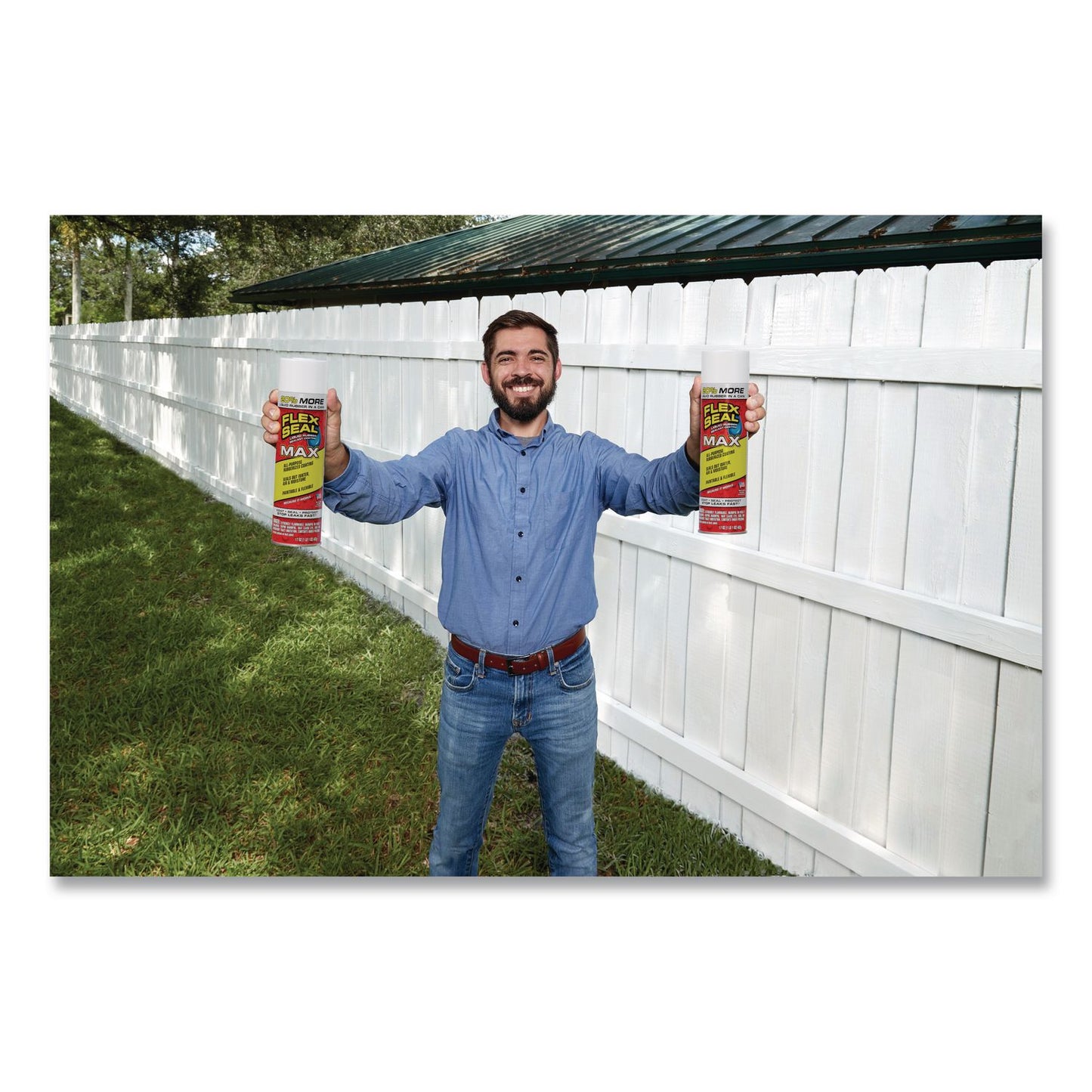 Flex Seal Products® Flex Seal Liquid Rubber Sealant Coating MAX Aerosol, 17 oz Aerosol Can, Dries White, 4/Carton (FSGFSMAXWHT24)