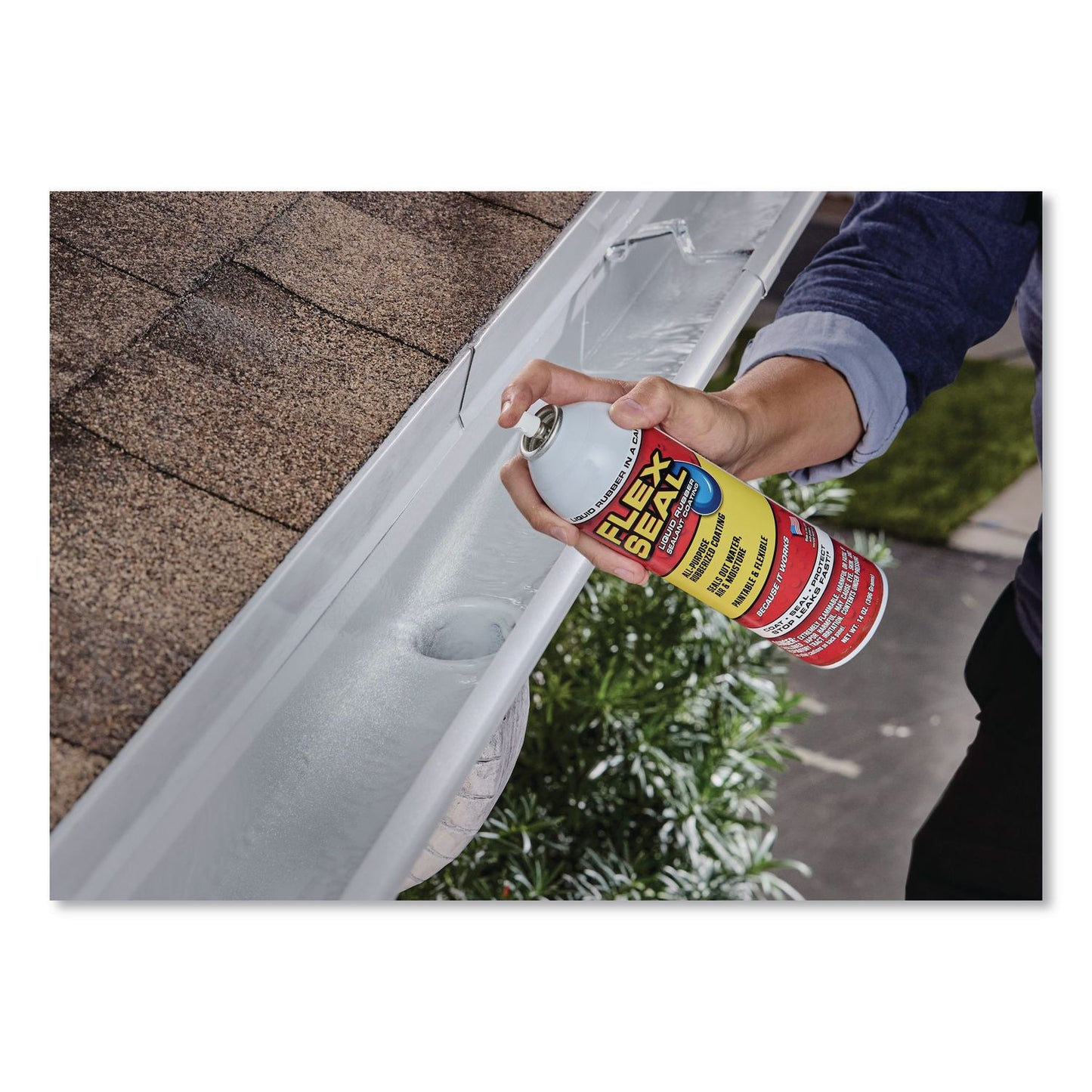 Flex Seal Products® Flex Seal Liquid Rubber Sealant Coating Aerosol, 14 oz Aerosol Can, Dries White, 6/Carton (FSGFSWHTR20)