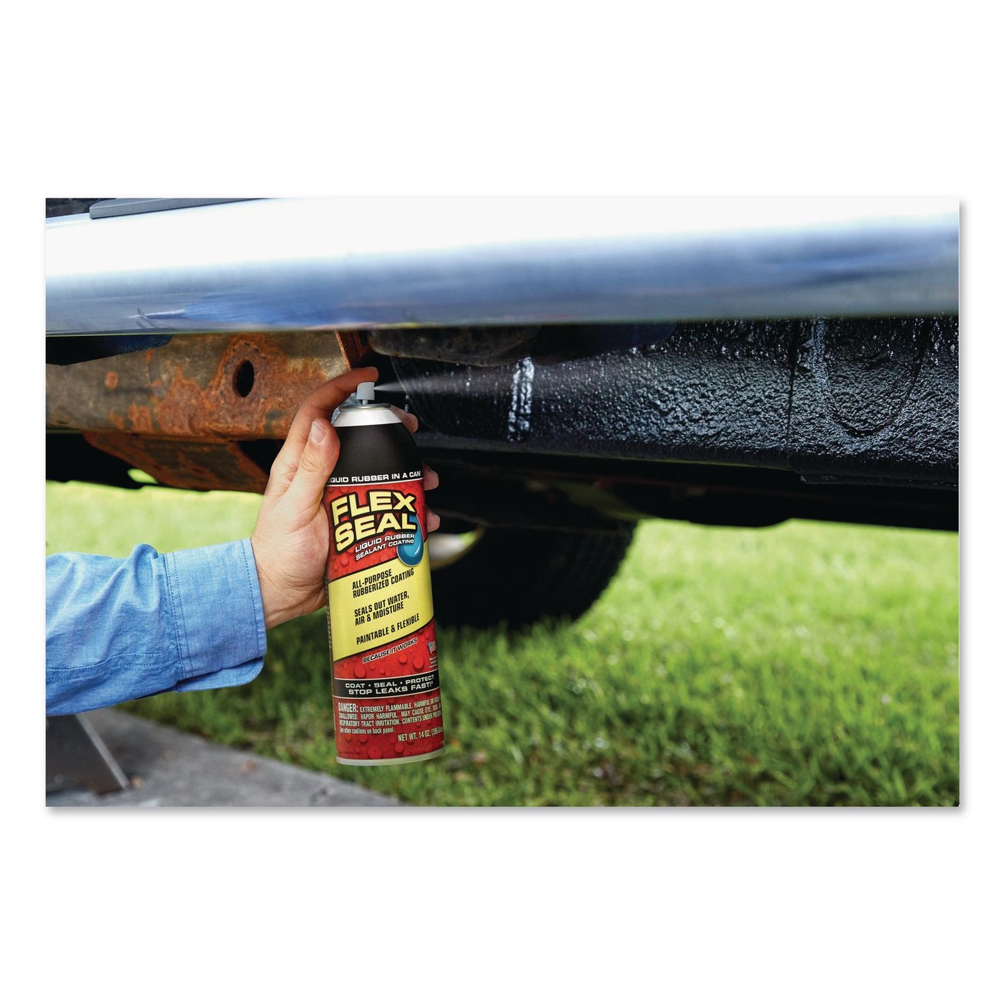 Flex Seal Products® Flex Seal Liquid Rubber Sealant Coating Aerosol, 14 oz Aerosol Can, Dries Terra Cotta, 6/Carton (FSGFSTERR20)