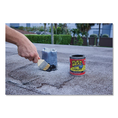 Flex Seal Products® Flex Seal Liquid Rubber Sealant Coating Liquid, 16 oz Can, Dries Black, 6/Carton (FSGLFSBLKR16)