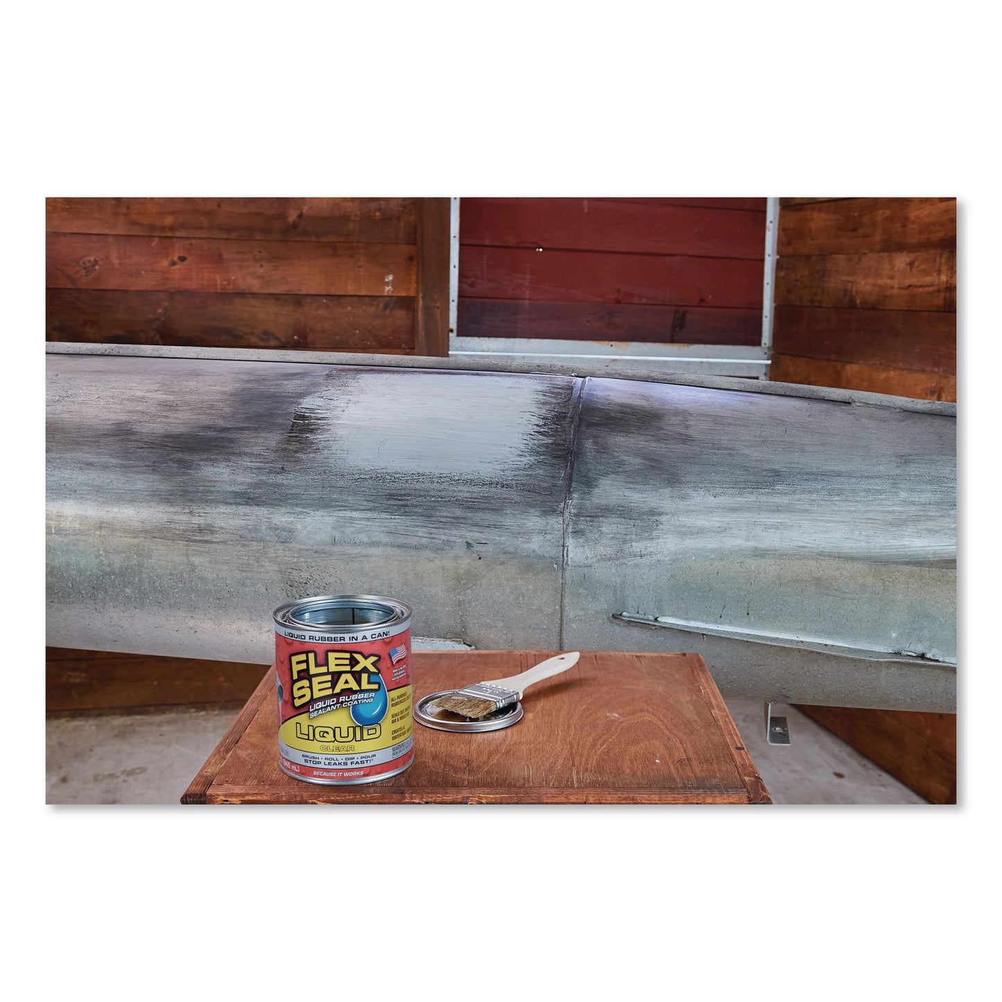 Flex Seal Products® Flex Seal Liquid Rubber Sealant Coating Liquid, 32 oz Can, Dries Clear, 6/Carton (FSGLFSCLRR32)