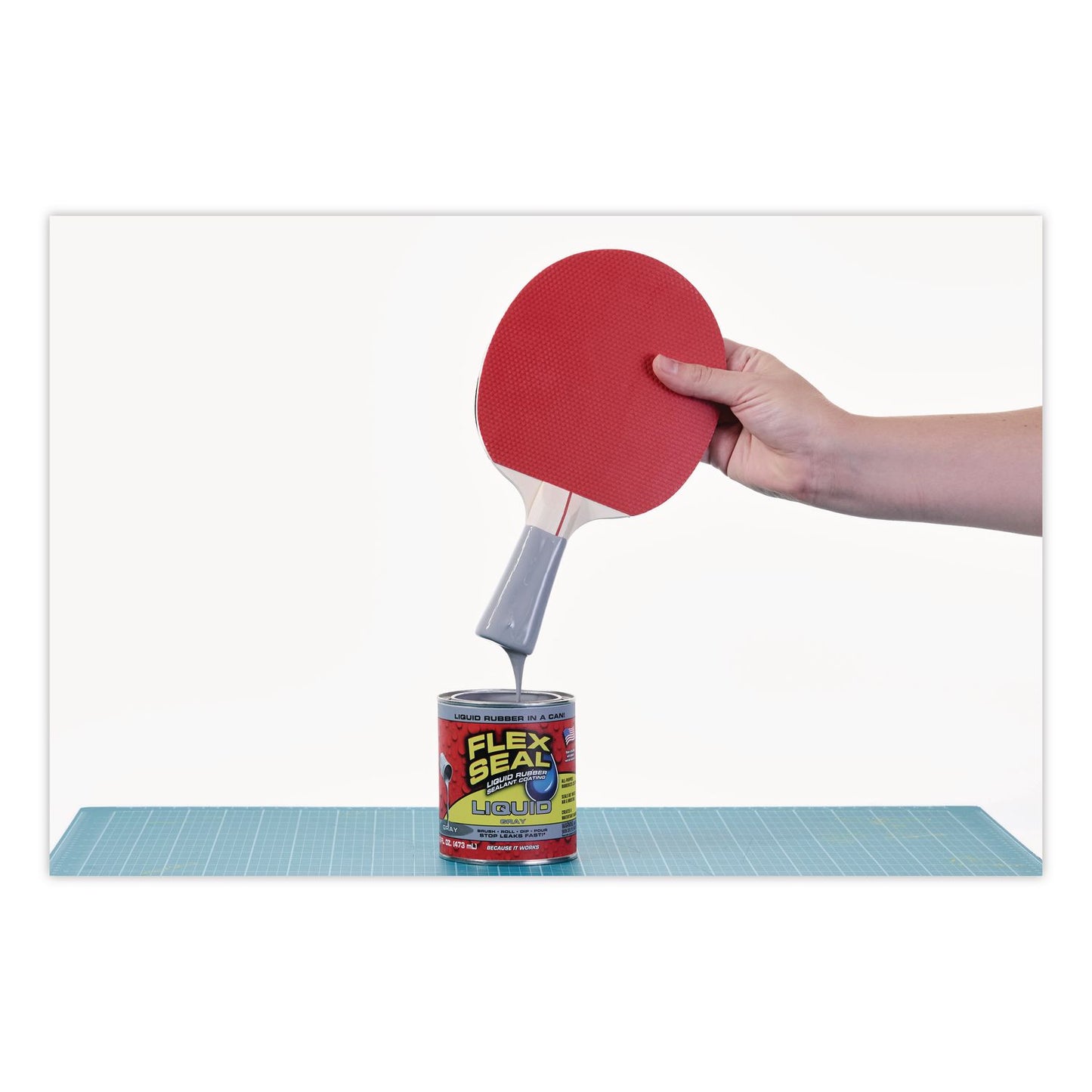 Flex Seal Products® Flex Seal Liquid Rubber Sealant Coating Liquid, 16 oz Can, Dries Gray, 6/Carton (FSGLFSGRYR16)
