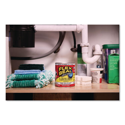 Flex Seal Products® Flex Seal Liquid Rubber Sealant Coating Liquid, 32 oz Can, Dries Clear, 6/Carton (FSGLFSCLRR32)
