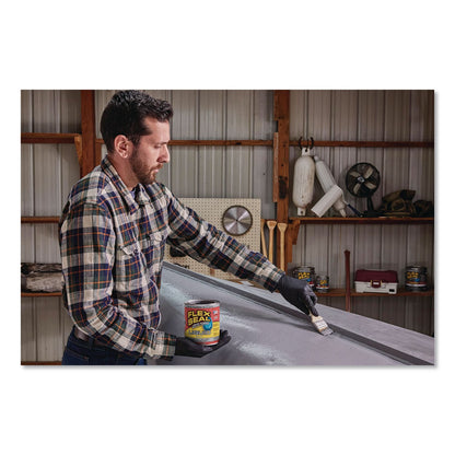 Flex Seal Products® Flex Seal Liquid Rubber Sealant Coating Liquid, 32 oz Can, Dries Gray, 6/Carton (FSGLFSGRYR32)