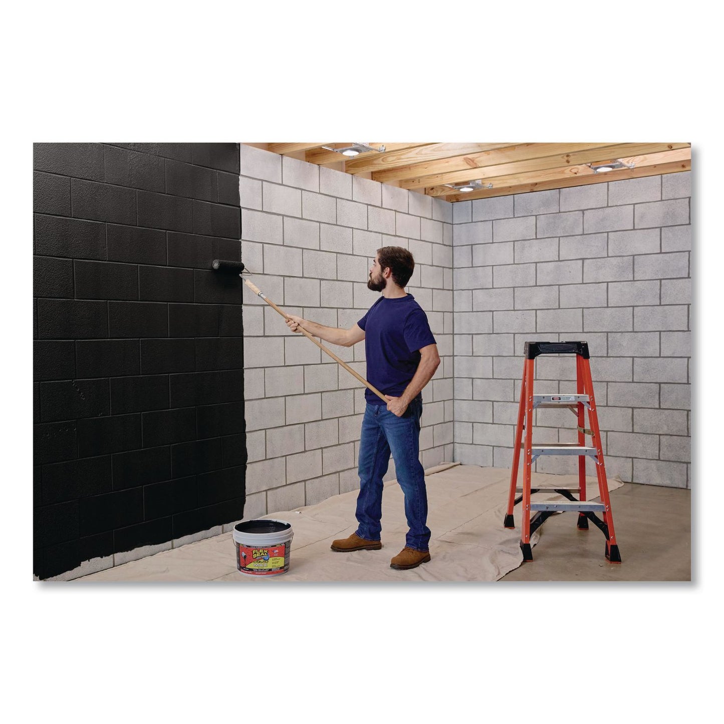 Flex Seal Products® Flex Seal Liquid Rubber Sealant Coating Liquid Max, 2.5 gal Bucket, Dries Black (FSGLFSMAXBLK02)