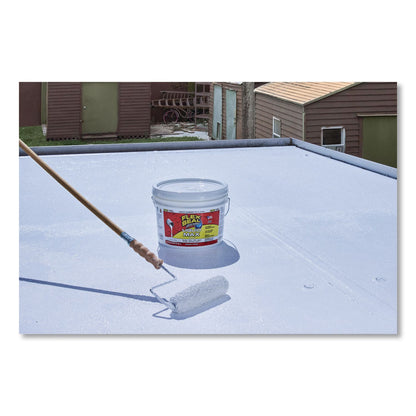 Flex Seal Products® Flex Seal Liquid Rubber Sealant Coating Liquid Max, 2.5 gal Bucket, Dries White (FSGLFSMAXWHT02)